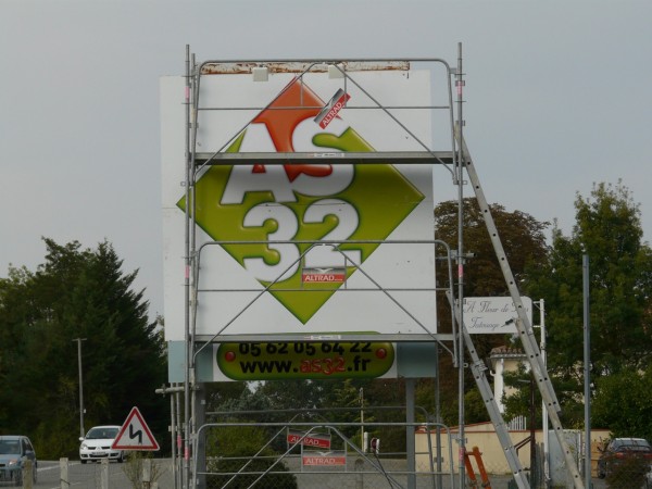 signalétique Panneau 4×3 m realisé par FreeCom pour AS32